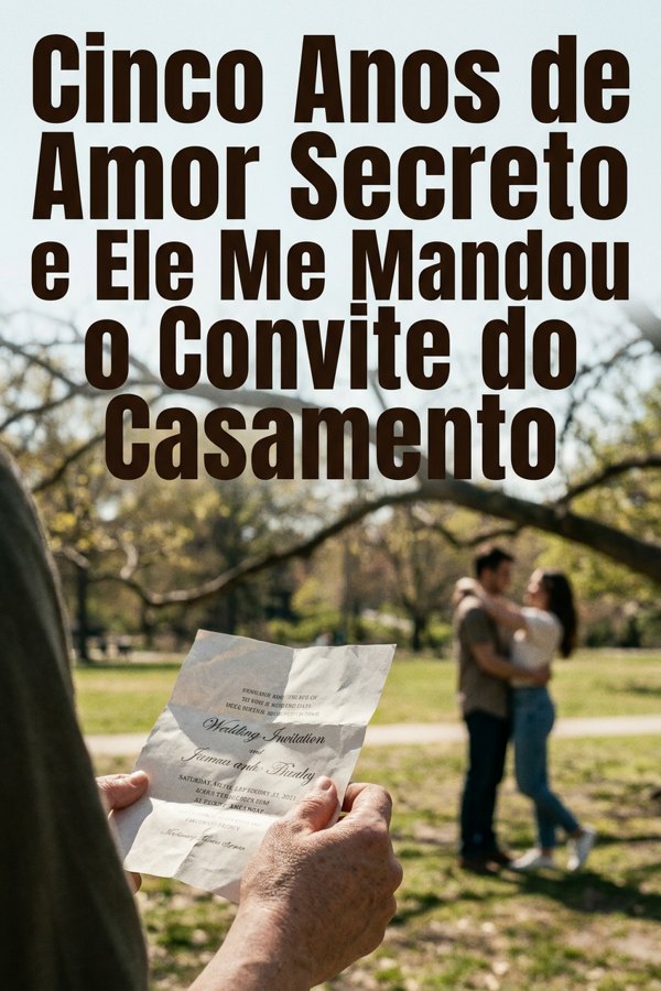 Cinco Anos de Amor Secreto e Ele Me Mandou o Convite do Casamento